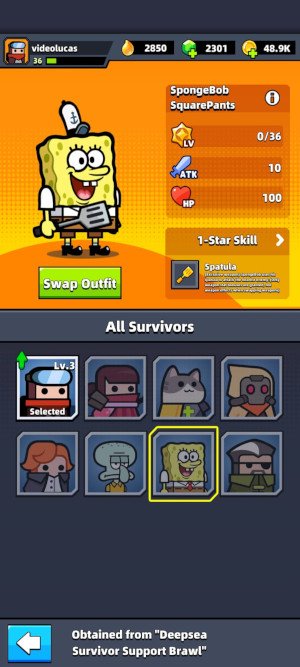 Survivor.io review gameplay videolucas screen screenshot image spongebob survivor 
