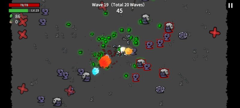 Best Free Mobile Games like Vampire Survivors: Roguelike Brotato wave gameplay action